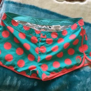 Adorable polka dot swim shorts :)